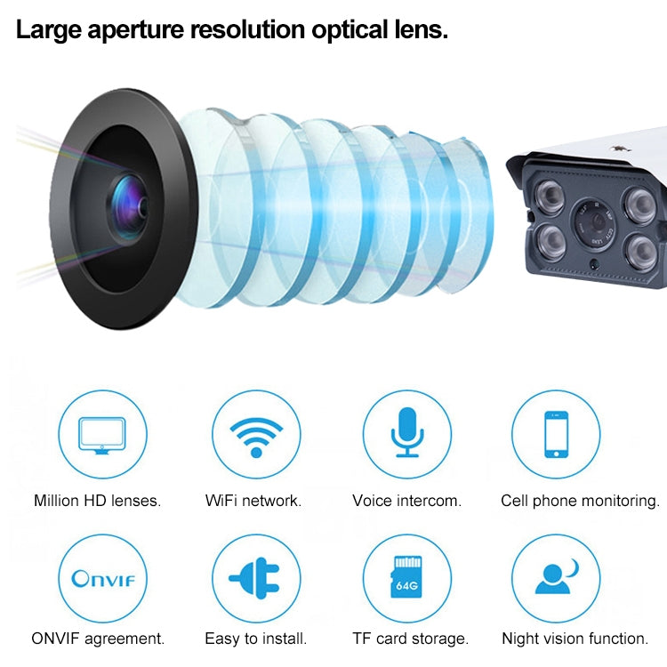 J-01130 1.3MP Smart Wireless Wifi IP Camera, Support Motion Detection & Infrared Night Vision & TF Card(64GB Max), J-01130 J-01130 1.3MP Smart Wireless Wifi IP Camera, Support Motion Detection & Infrared Night Vision & TF Card(64GB Max), J-01130